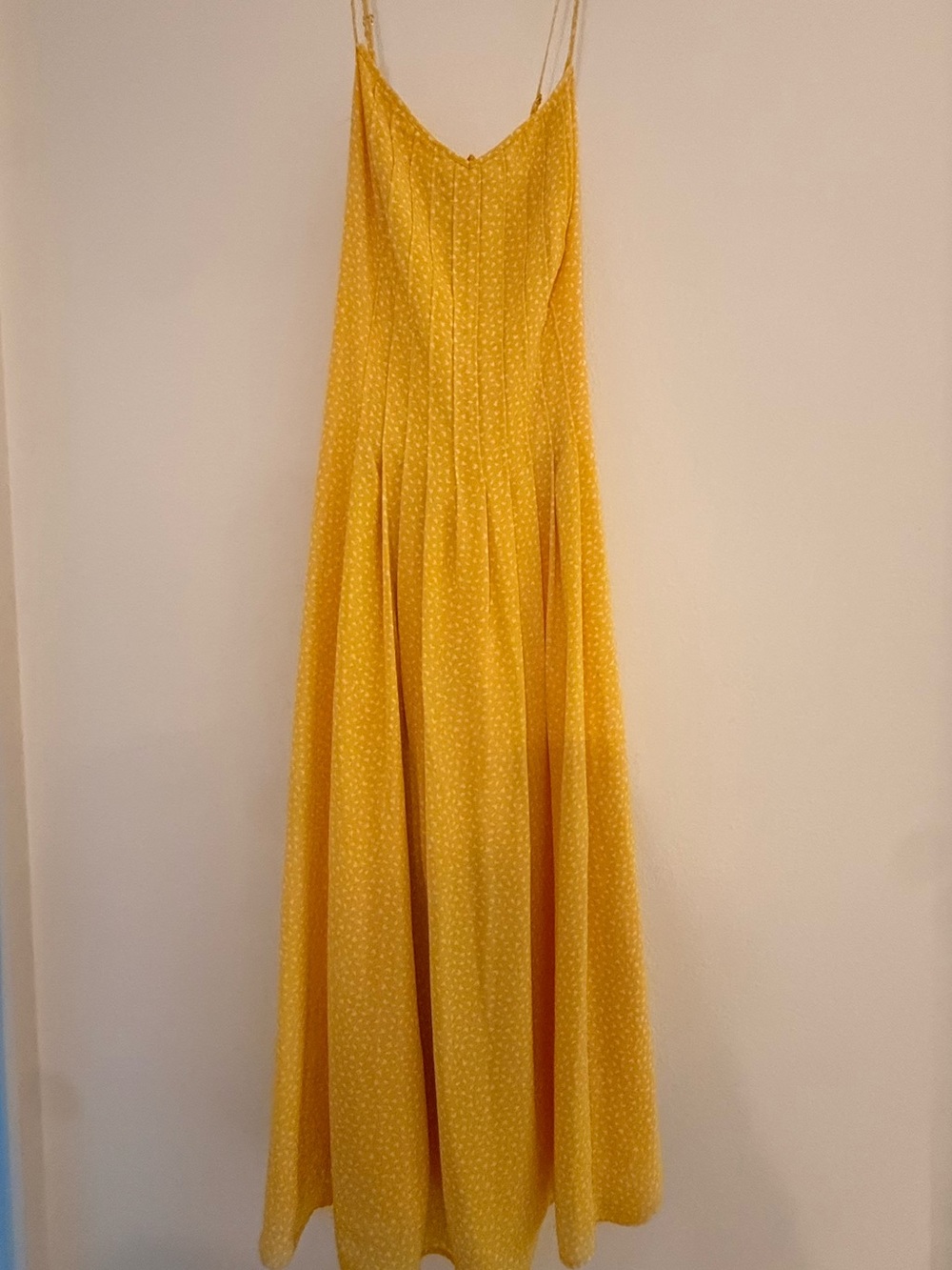 Banana Republic Yellow Spaghetti-Strap Maxi Dress